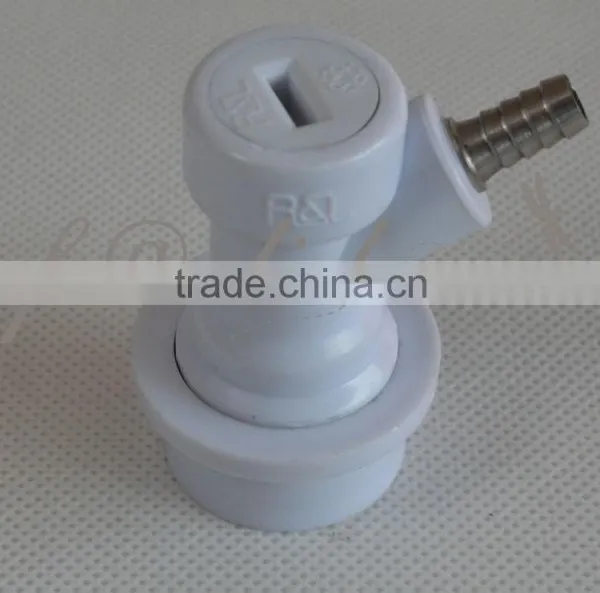 Keg Ball Lock Quick Disconnect Gas Valve With 1/4" Barb Fitting for Beer or Soda Homebrewing photo-2
