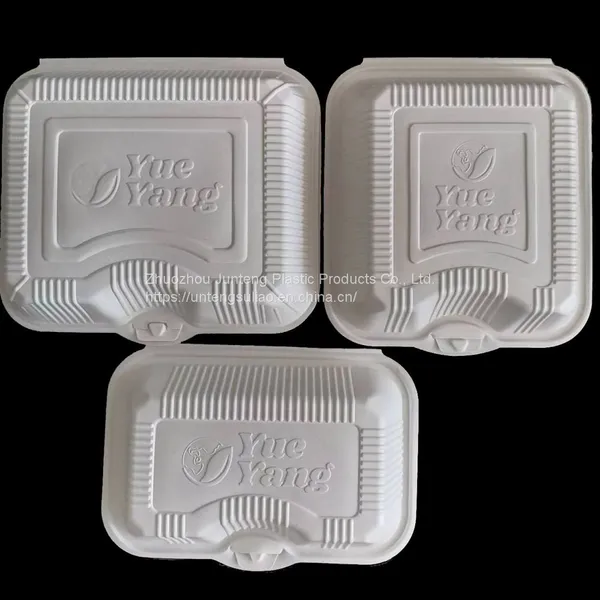 Hinged Lid Clamshell to go Disposable Food Container Lunch Box 1880ml for Burger