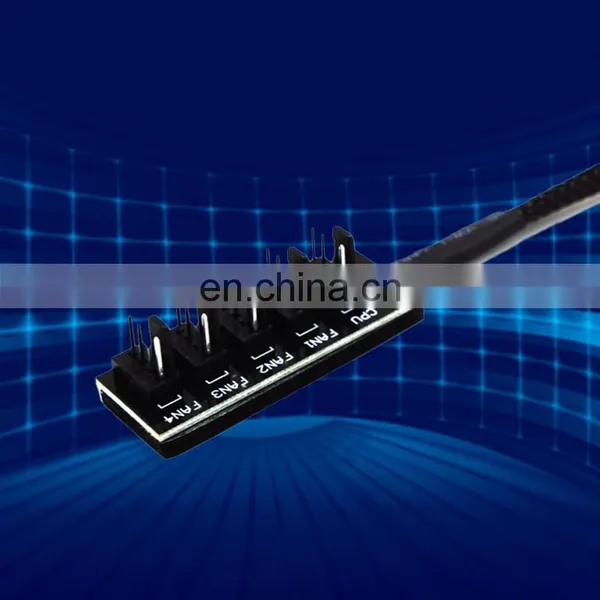 4-pin Cooling Fan Splitter 1 To 5 Durable Sturdy Fan Hub Extension Cable Hub Fan Hub Supports 3-pin 4-pin Extension Cable photo-2