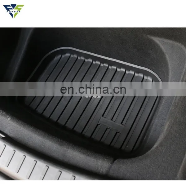 Anti-Scratch Carpet Set TPE Trunk Mats Waterproof Car Mats For Tesla Model Y Tesla Interior Modification Accessories photo-4