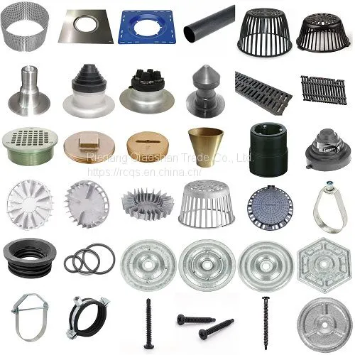 Large Sump 15 Inches Cast Iron Roof Drain With 4 Inch No-Hub Outlet for Roof Drainage photo-5