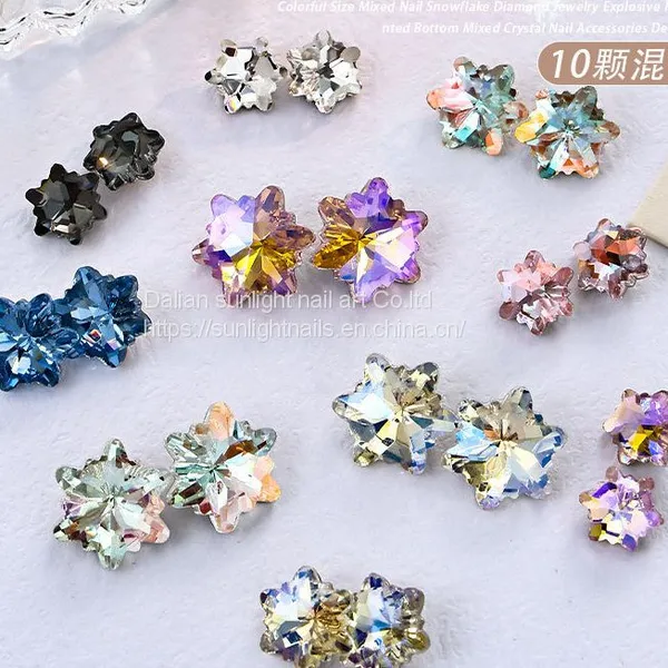 Nail Art Mini Zircon Diamond Jewelry Sparkling Mesh Red New Inverted Flat Bottom Transparent White Champagne Shaped Small Diamond Mix photo-3