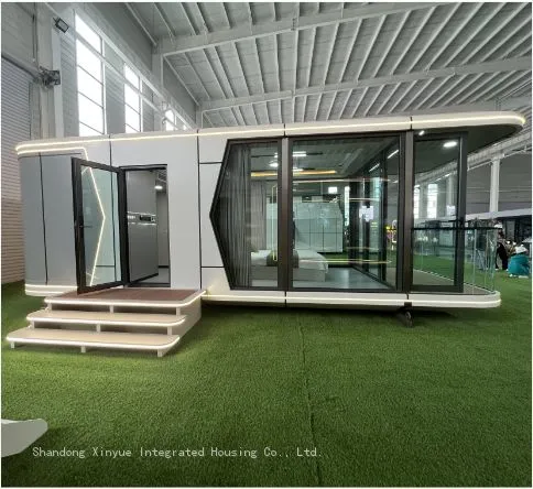 Luxury Space Capsule Container House Mobile Prefab Modular Apple Cabin Pod Home CAPSULE HOMES Movable Hotel With 2 Bedrooms photo-4