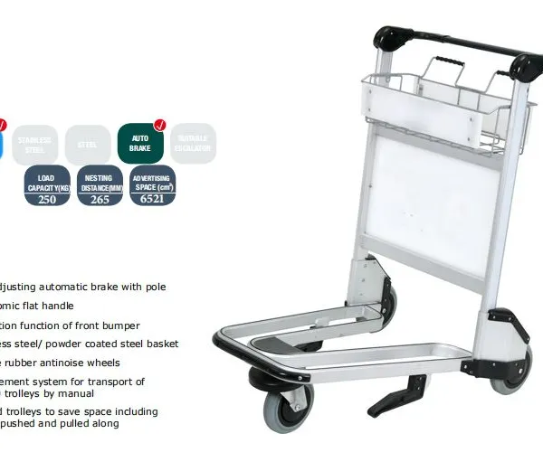 Airport Luggage Baggage Trolley Cart With Wheels photo-3