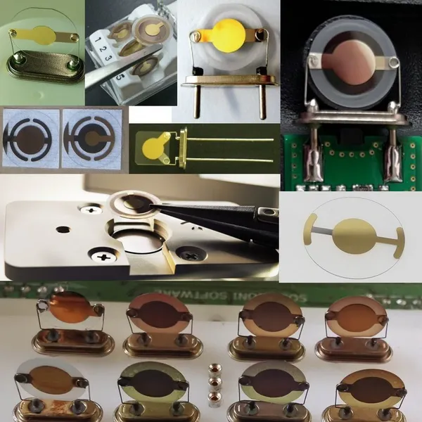 QCM Sensor Crystal, Gold 6MHz for Metrohm Autolab EQCM photo-3