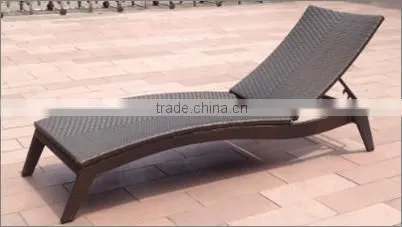 Ecological Commercial Furniture Woven Outdoor Lounge Bed
