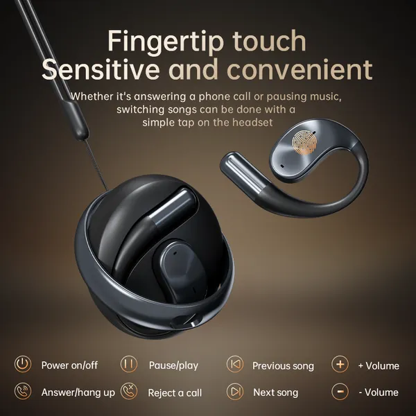 N70 New Private Mold Open-Ear TWS Earhook OWS Bluetooth Earphones photo-5