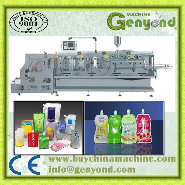 Pineapple Juice Pop Melon Seed Standing up With Spout Satchet/pouch/bag Filling Sealing Capping Packaging Machine photo-2