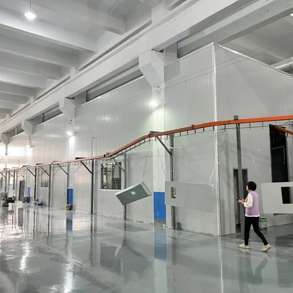 Powder Coating Spray Line for Metal Cabinets, Aluminum Profiles, and Furniture
