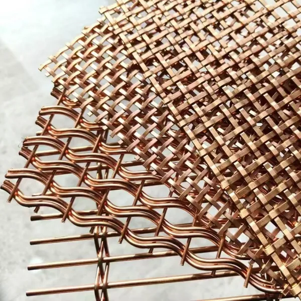 Hot-selling Wall Decoration Mesh, Architectural Decorative Copper Wire Mesh, Suitable for Hotel/cabinet Door Wire Mesh photo-2