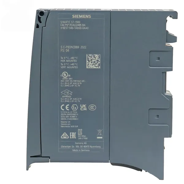 Новый модуль процессора последовательной связи Siemens SIMATIC S7-1500 CM PTP, номер модели 6ES7540-1AB00-0AA0