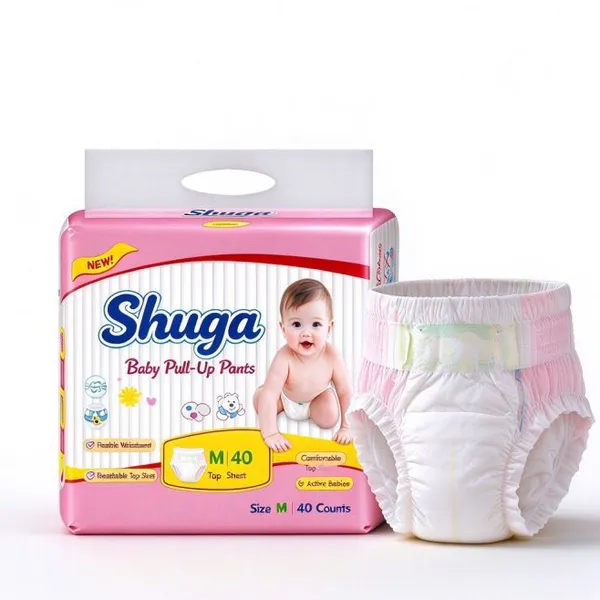High Absorption Disposable Pull-Up Pants Customized Baby Diaper Wholesale Breathable for Pull Ups for Baby Custom Brand Diapers Pants for Infants