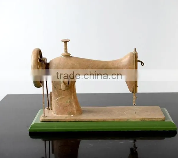 Home Decoration Bronze Sewing Machine Statue Female Figure Sculpture Patented photo-5