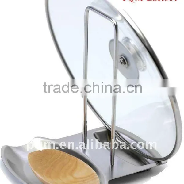 High grade healthful stainless steel lid spoon rest 001