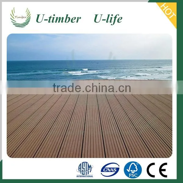 Customers First Wood Plastic Composite WPC Solid Surface Floor photo-3
