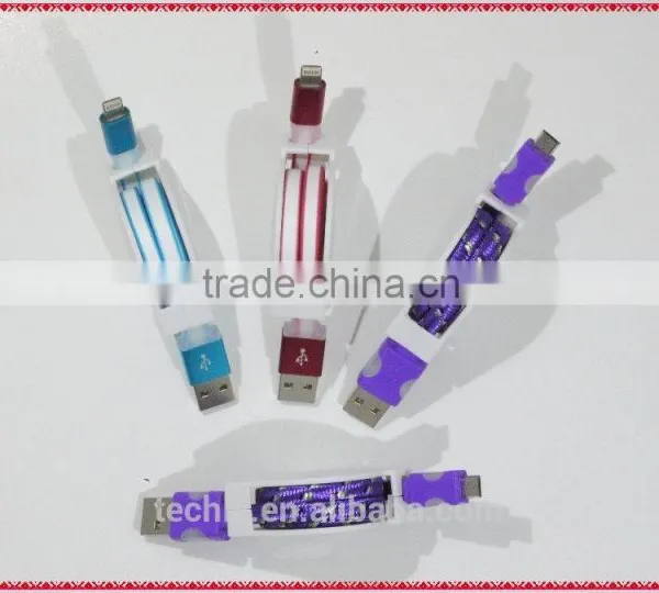 Spring Cable Tanked OEM Color Standard Length USB Charger For Micro Cable Assembly photo-2