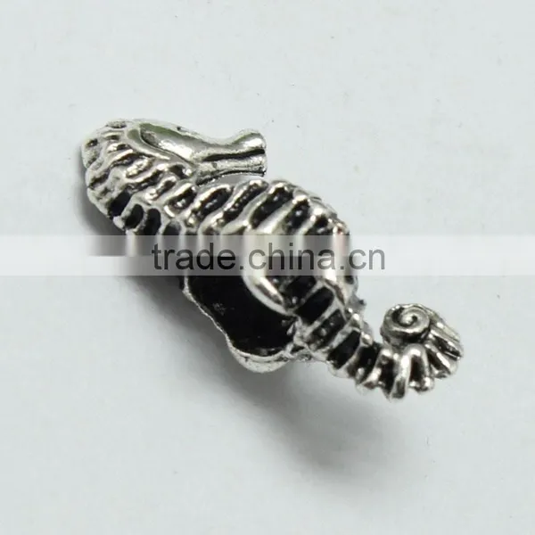 Lead Free Nickle Free Zinc Alloy Pdora Seahorse Jewelry Hole Beads for Bracelets and Necklace photo-4