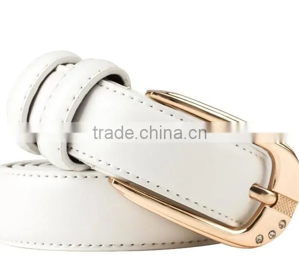 Fashion Metal Pin Buckle Genuine Leather Women Belts photo-4