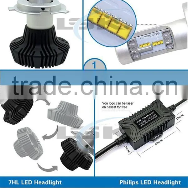 New Arrival!!! Best Beam Auto Parts 12v 30w 6500k 7th Led Car Headlight 4000lm, Adjustable Beam 360 Degree photo-6