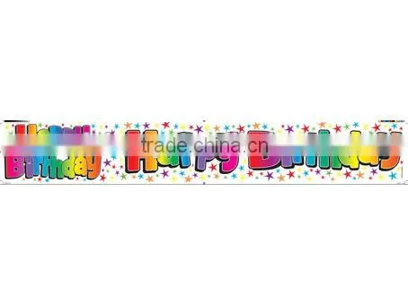 Happy Birthday Foil Banner