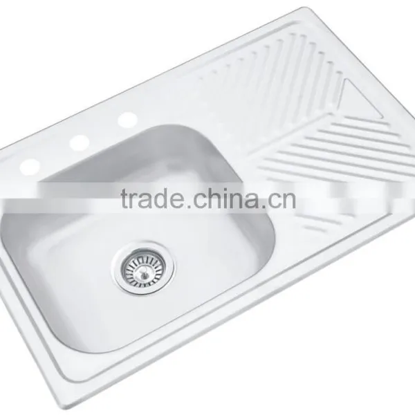 800x520mm Left Bowl Sation Finish Stainless Steel Kitchen Sink Hot Sale for South America