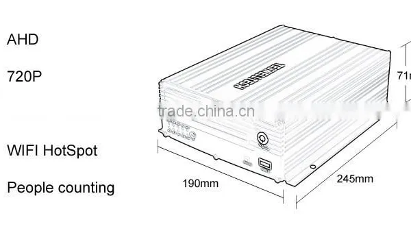 4CH AHD HDD Car Mobile 3G/4G/GPS/WIFI Optional MDVR photo-2