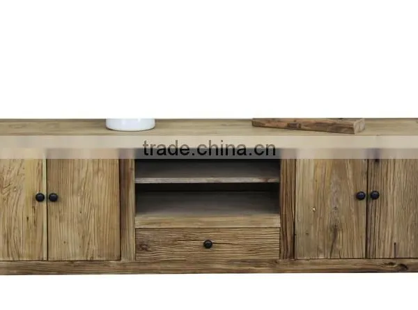 Reclaimed Solid Wood Furniture tv Cabinet photo-2
