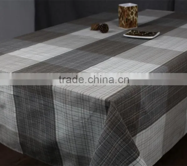100% Polyester Home Use Fashion Check Cheap Table Cloth photo-4