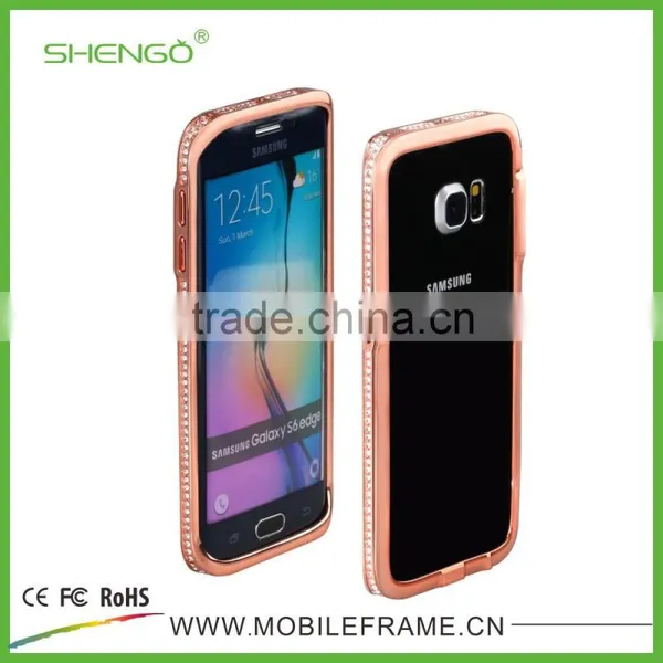 Diamond Mobile Phone Metal Cases for Samsung S6 Edge photo-2