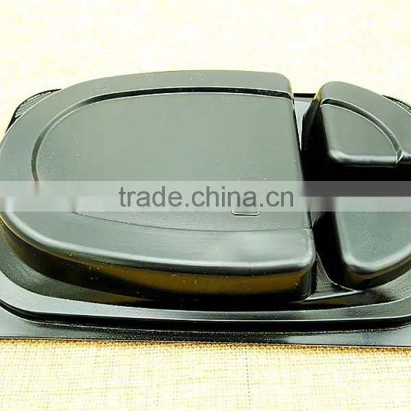 PP Plastic Disposable 3 Compartment Microwave Safe Takeaway Food Container Lunch Tray photo-5