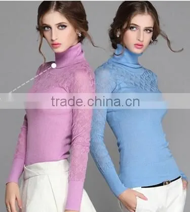 Wool High Neck Sweater for Women photo-2