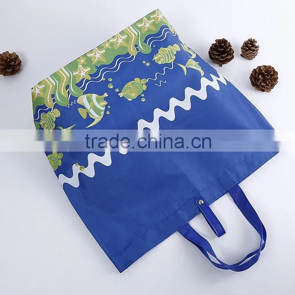 Promotional Customized Printing Acceptable Polyester Foldable Shopping Bag photo-2