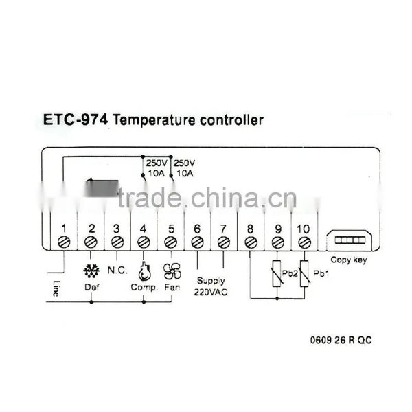 230V NTC Cold Storage ETC-974 C F Temp Thermostat Temperature Controller photo-5