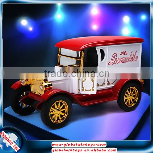 Nice Gift for Kids! Oldtimer! 1:32 Alloy Old Model Car With Opening Doors, Pull-back Classic Car With Lights and Music