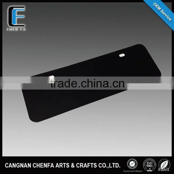 Custom USA Standard Matt Black Stainless Steel Blank Car License Plate ,Car Number Plate