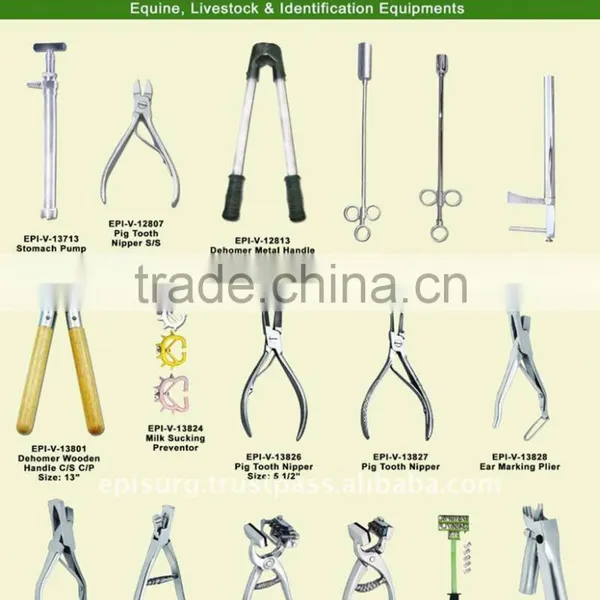 Tail Docker, Marking Pliers, Pig Tooth Nipper, Pets Nail Cutter, Veterinary Instruments & Equipments, Farrier Supplies