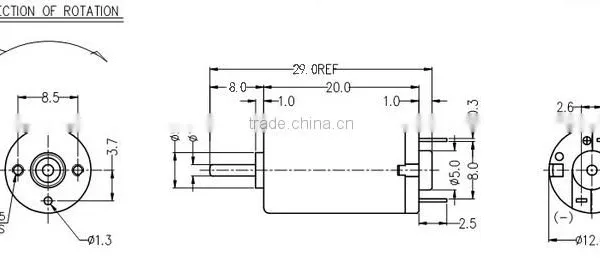 5.0V Micro DC Motor CL-1220 for Adult Products and Toys photo-2
