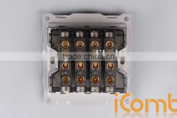 Electronic Touch Decorative Light Switch Icombo QH-G8S3 Zigbee Wall Switch Glass Panel photo-2