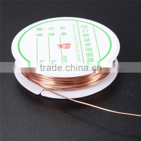 Top Quality 0.8mm Jewelry Accessories Making DIY Essential Silver Gold Plated Copper Wire Craft Beads Jewelry Cord Three Color photo-5
