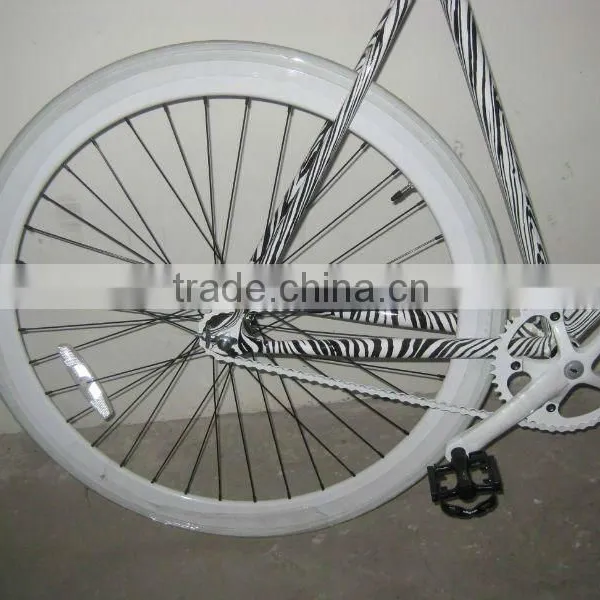 700C Colorful Zebra Skin Hot Selling Fixed Gear Bike/bicycle Double Wall Fixed Gear Bike/bicycle photo-2