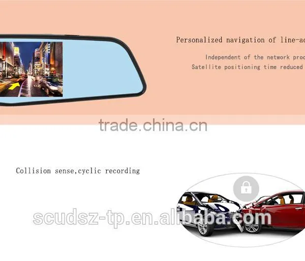 CARDVR HD1080P Touch Screen Mesh Hd Rearview Mirror Dual Cameras BlackThe Best photo-6