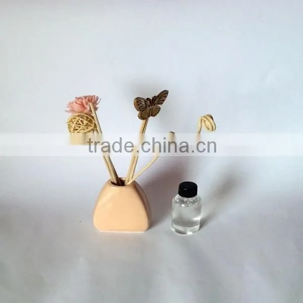 Pure Natural Red Ceramic Flower Fragrance Diffuser For Home Decoration photo-3
