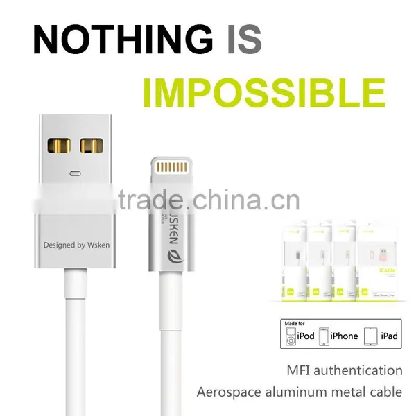 WSKEN MFI Authentication USB Cable For IPhone 6s Plus photo-2
