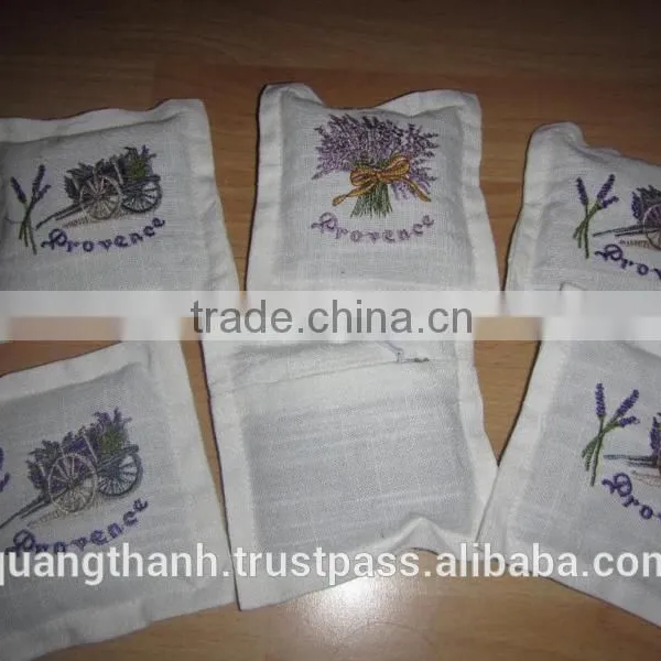 Hand Embrodery Lavender Bag,hand Embroidery Lavender Sachet photo-5