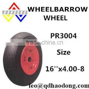 4.00-8 Plastic Rim Wheelbarrow Wheels PR3004