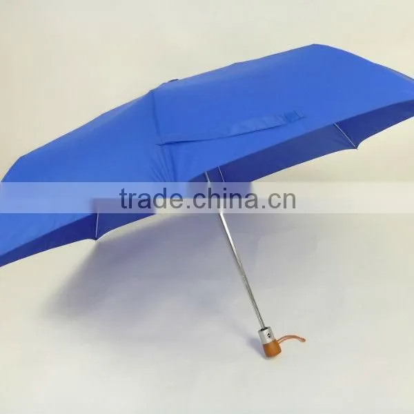 27" Auto Open and Close Aluminum Blue Big Customized Folding Golf Umbrella