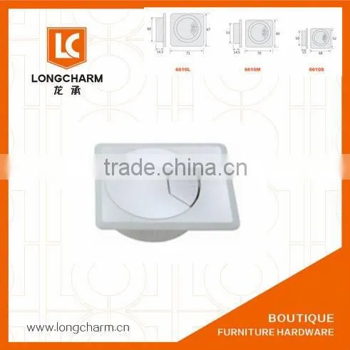 Square Office Computer Desk Cable Hole Office Desk Grommet photo-2
