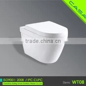 P Trap One Piece Toilet Elongated Front Toilets Wall Mounted Closet