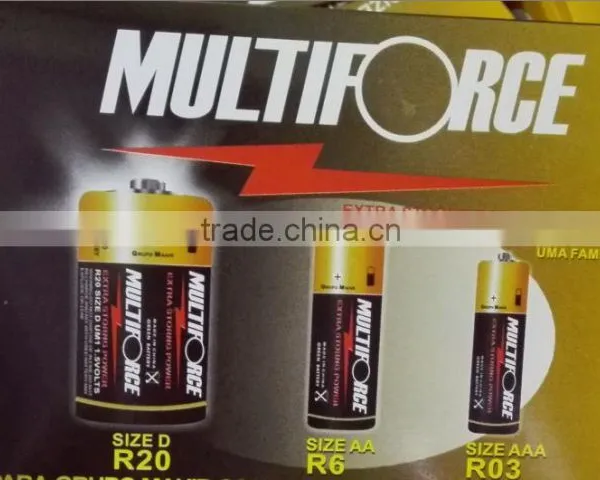 High Power Cells Carbon Zinc Ro3 Um4 Aaa Battery China Supplier photo-4
