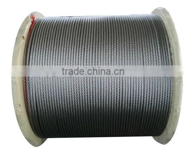 6x19+IWRC Galvanized & Ungalvanized Steel Wire Rope
